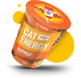 Порция питания Cat Energy PRO с курицей